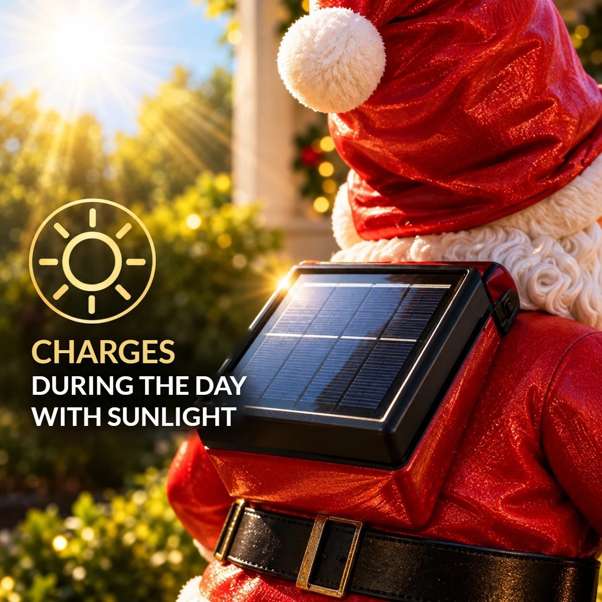 Built-in solar panel